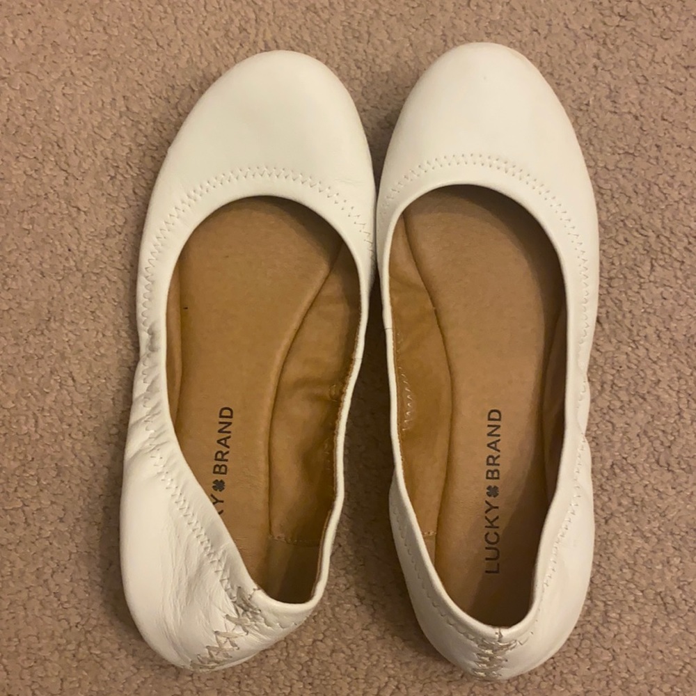 White Lucky Brand flats